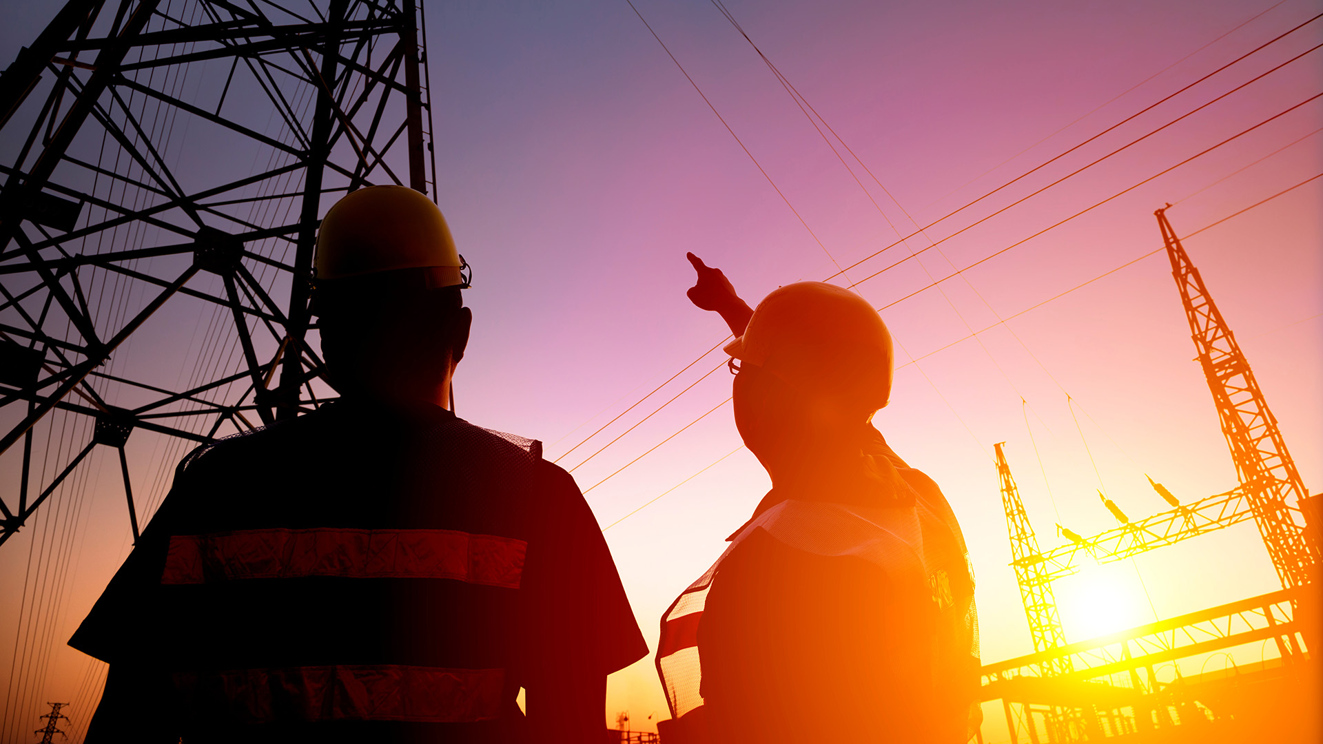 transmission poles